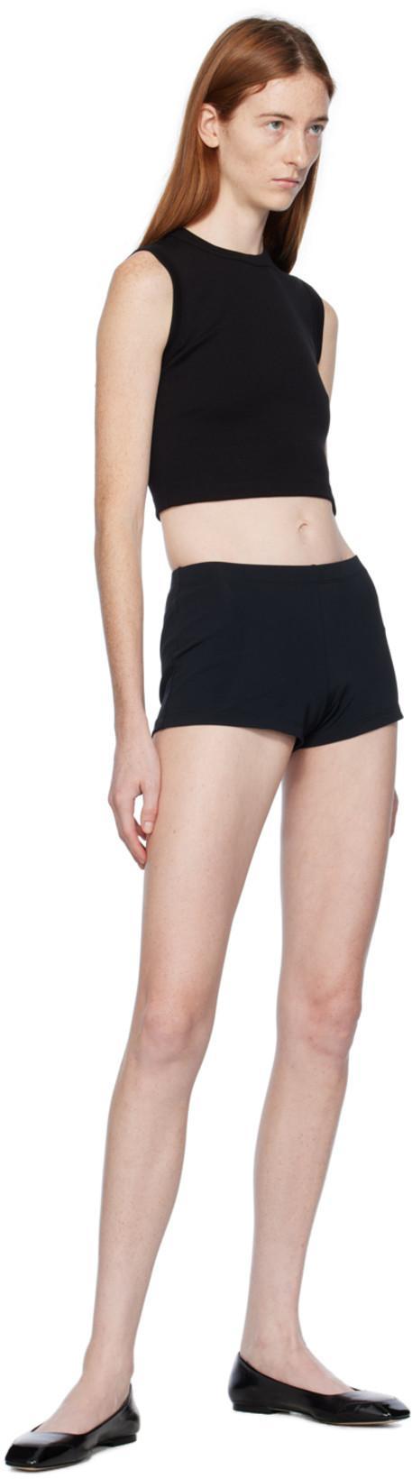 AEYDE Ida Leather Square-toe Ballerina Flats In Black