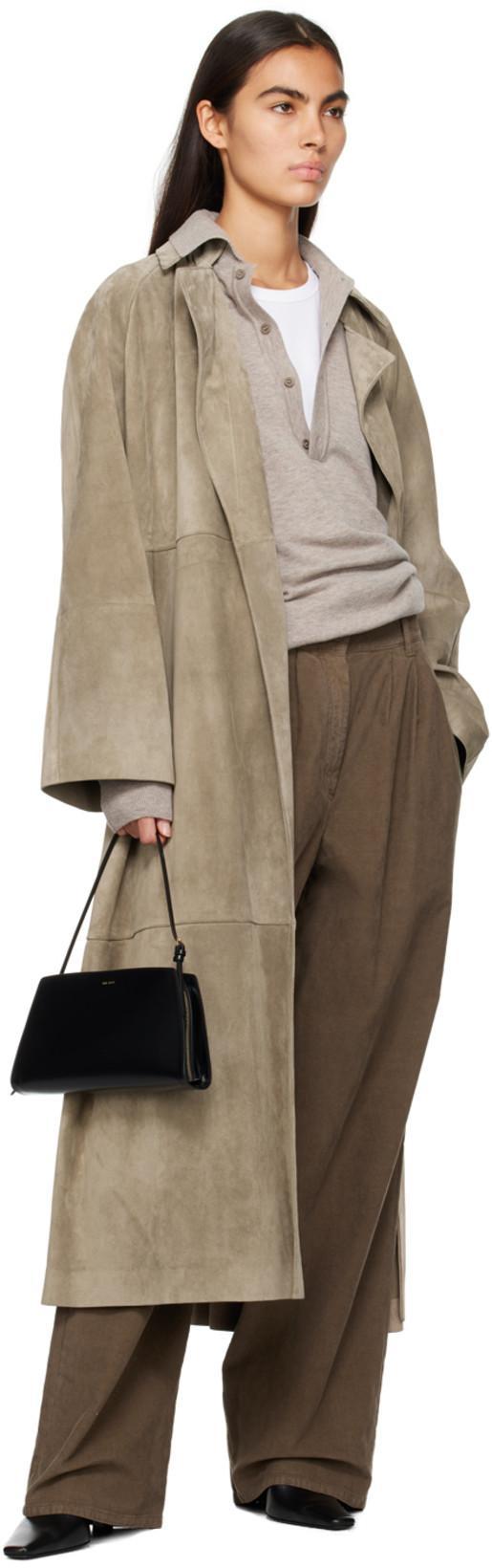 THE ROW Wool-blend Polo Top In Clay