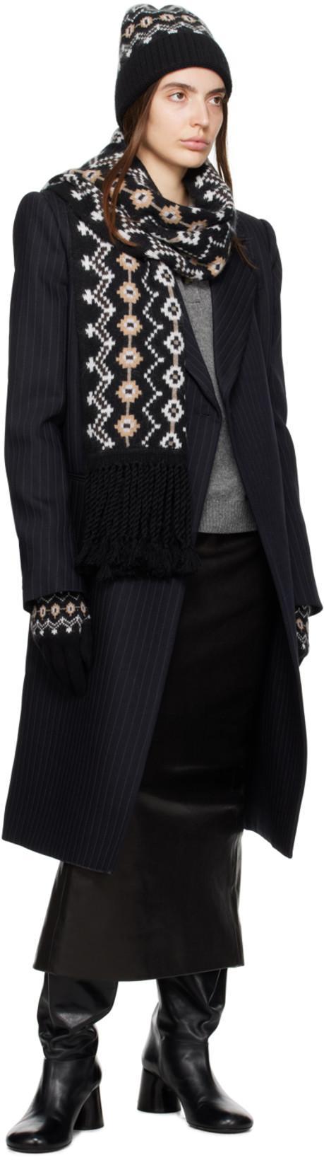 KHAITE Midi-length Lamb Leather Skirt With High Waist In Black