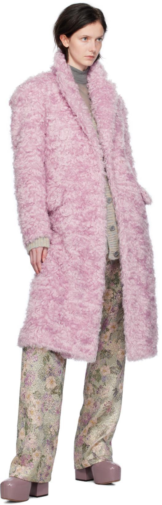 DRIES VAN NOTEN Purple Platform Boots In 403 Lilac