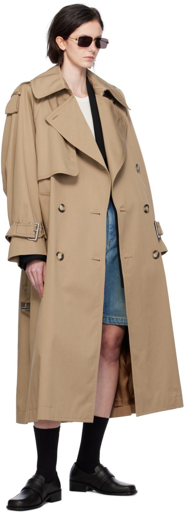 BOTTEGA VENETA Gold Rectangular Sunglasses In Gold-gold-grey