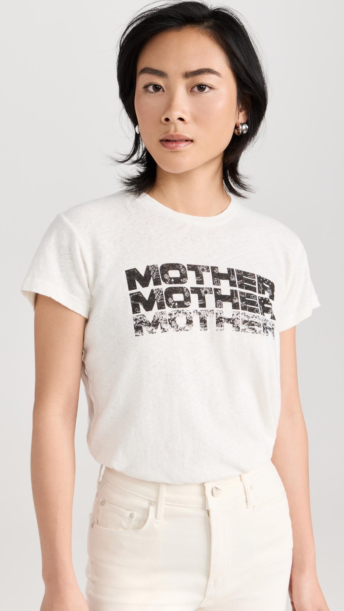 MOTHER The Sinful Graphic Crewneck Tee In California Love