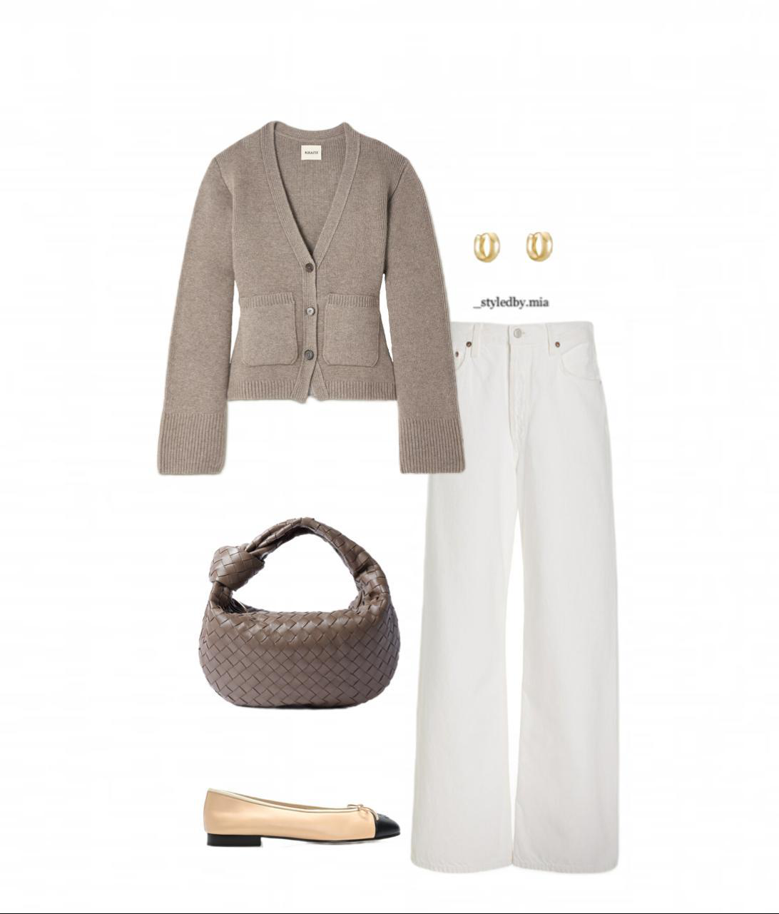 KHAITE Womens Barley Scarlet V-neck Cashmere Cardigan In Neutral