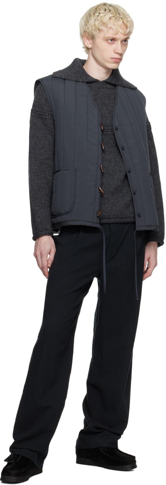 XENIA TELUNTS Ssense Exclusive Gray Vest In Dark Grey