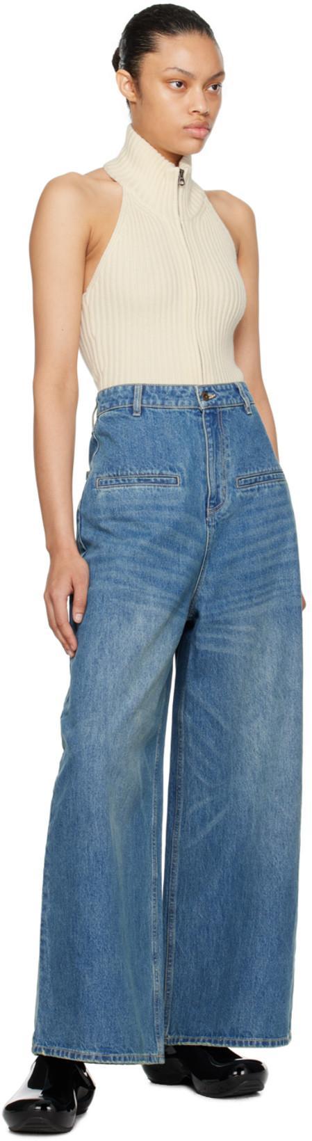 FAX COPY EXPRESS Off-white Open Back Sweater