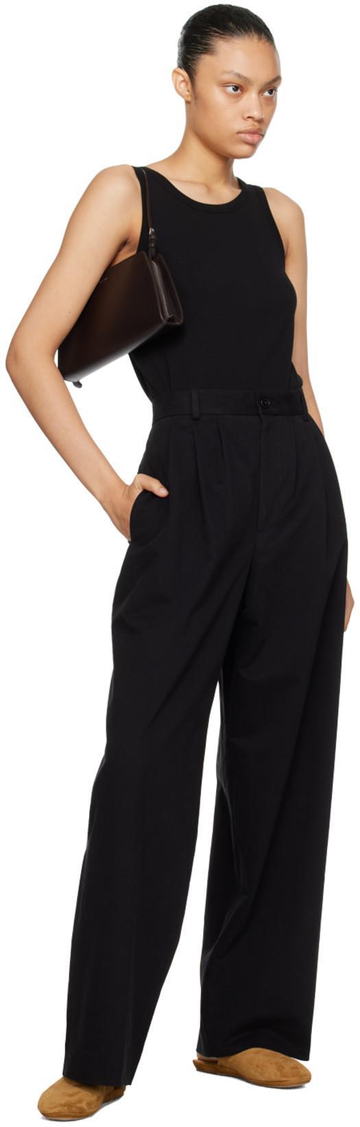 THE ROW Frankie Organic Cotton-jersey Tank In Black