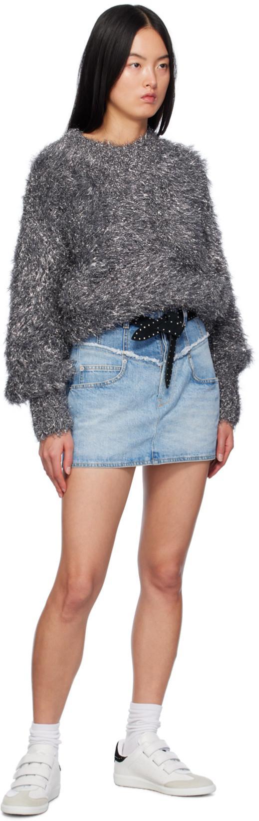 ISABEL MARANT Beth Crystal-detailed Perforated Suede-trimmed Leather Sneakers In Metallic Pink