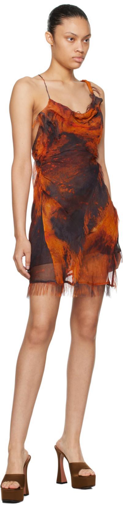 AMINA MUADDI Dalida Square-toed High-heeled Sandals In Brown