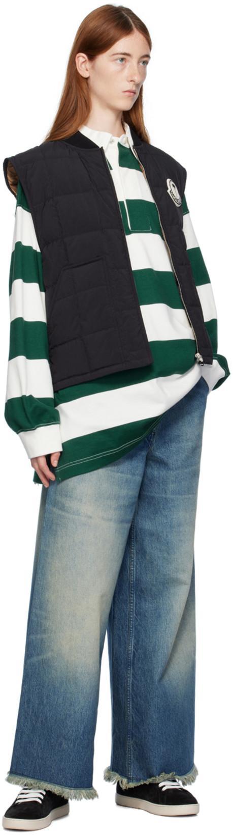 MONCLER GENIUS Moncler X Palm Angels Black Pinwheel Down Vest In 999 Black