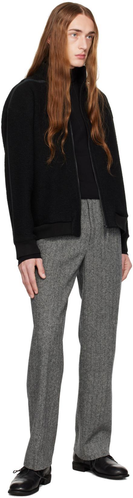 TH PRODUCTS Black Zip Track Jacket