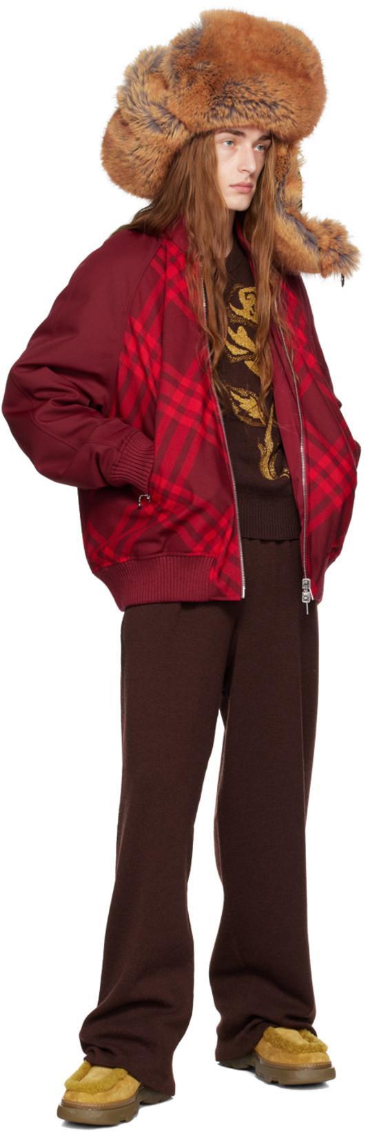 BURBERRY Reversible Bomber Jacket In Ripple Check