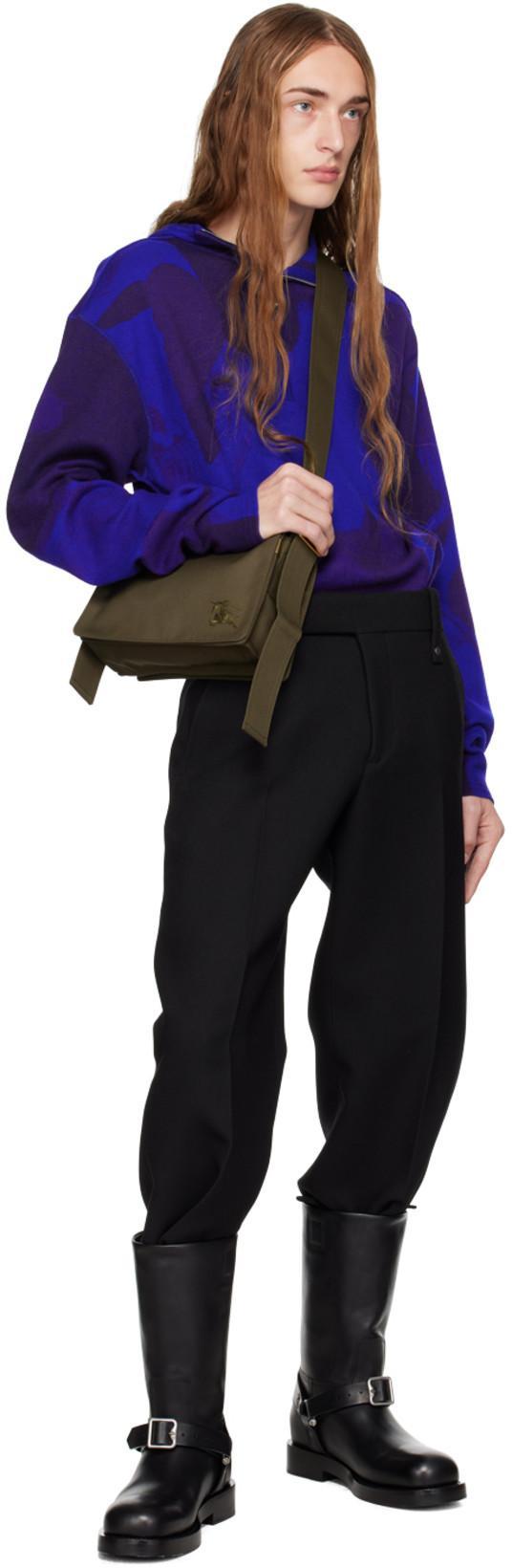 BURBERRY Trench Crossbody Bag In Olive