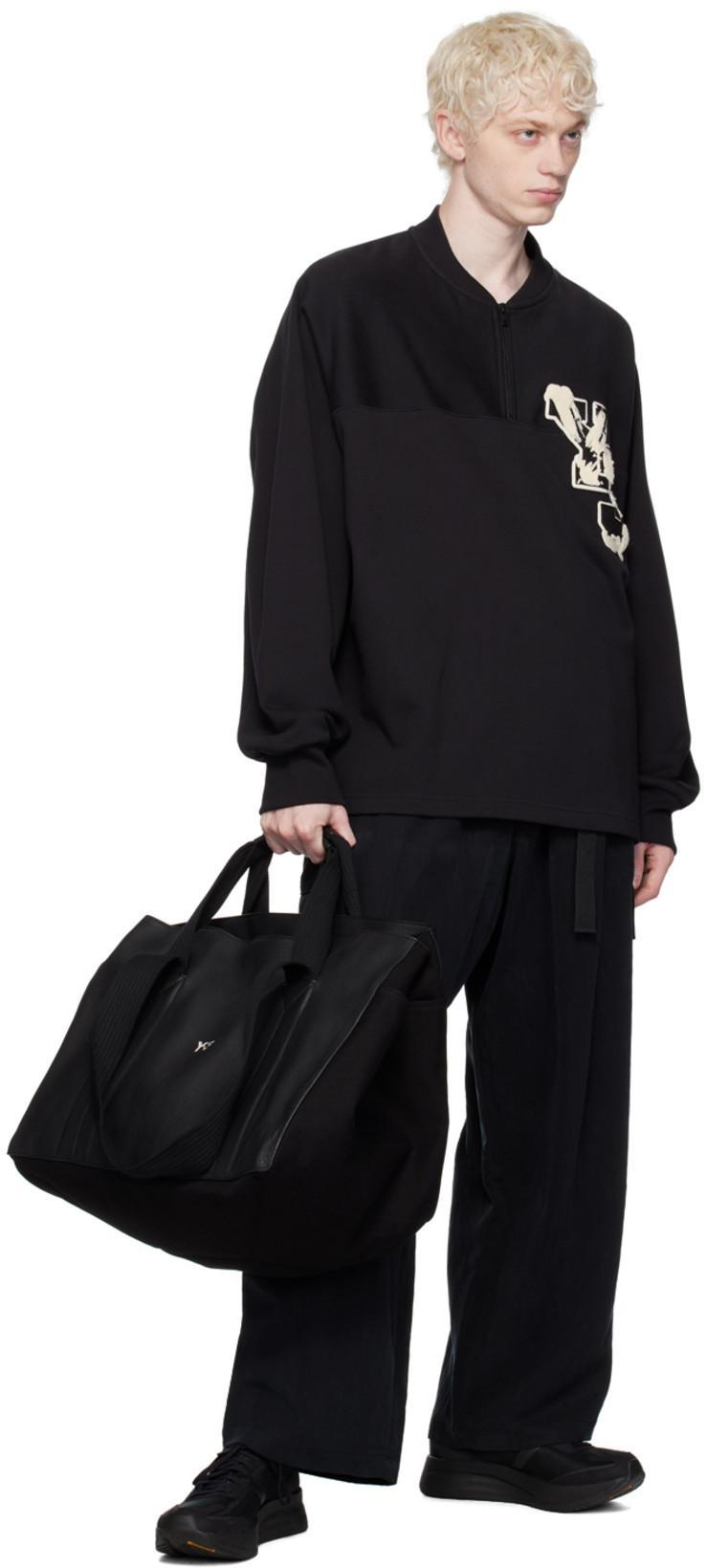 Y-3 Striped Lace-up Sneakers In Black White