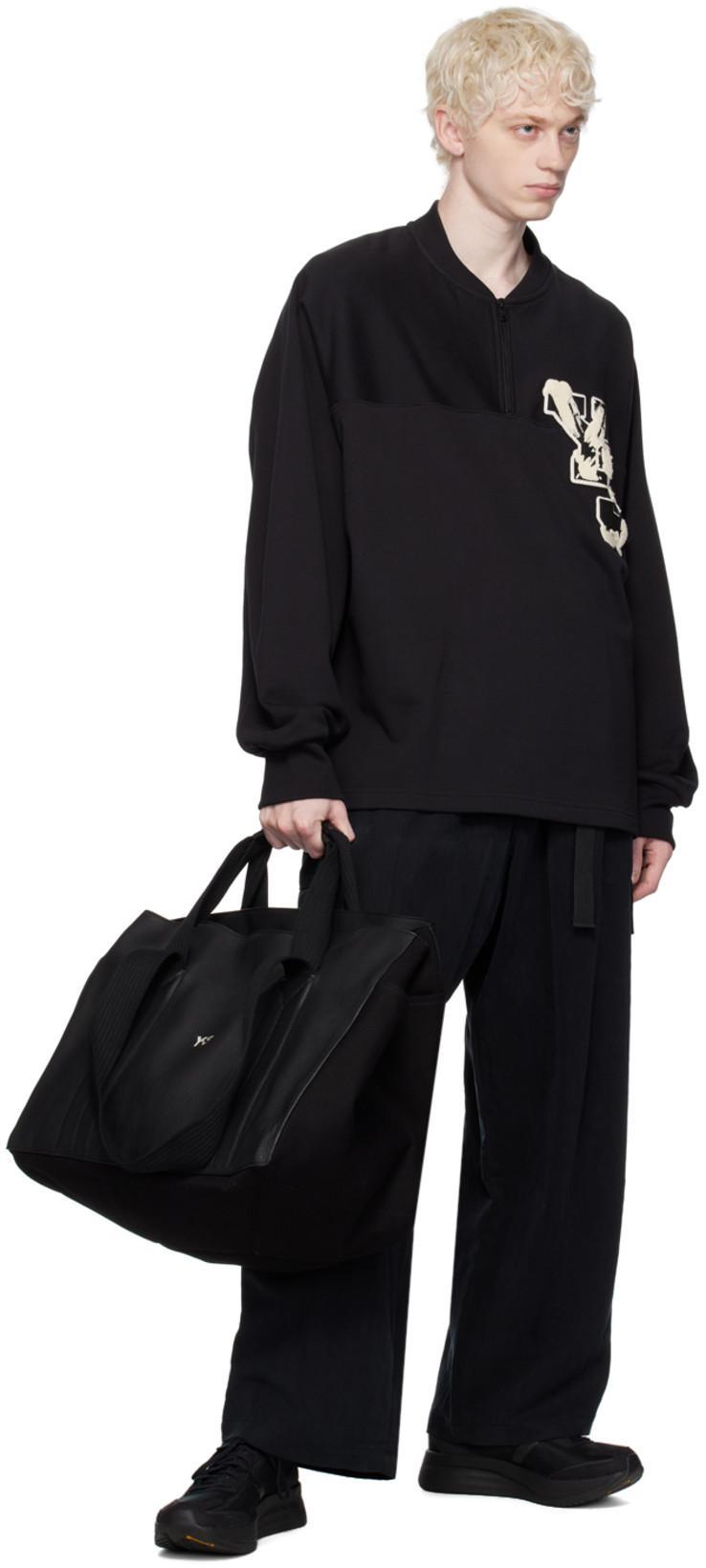 Y-3 Striped Lace-up Sneakers In Black White