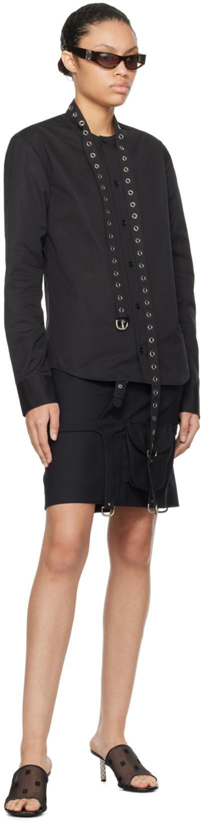 OFF-WHITE Black Harness Midi Skirt