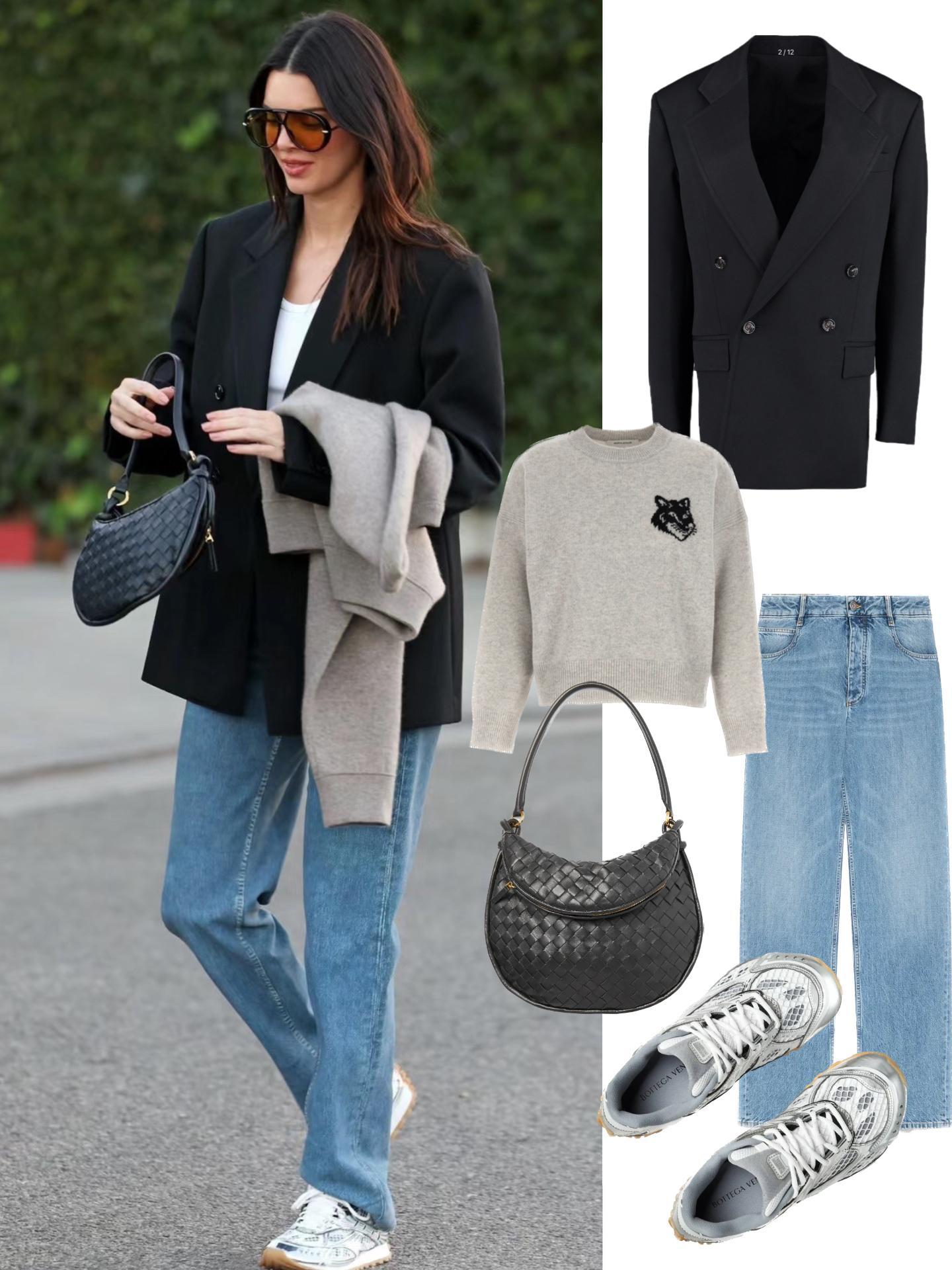 BOTTEGA VENETA Double-breasted Wool Blazer In Black