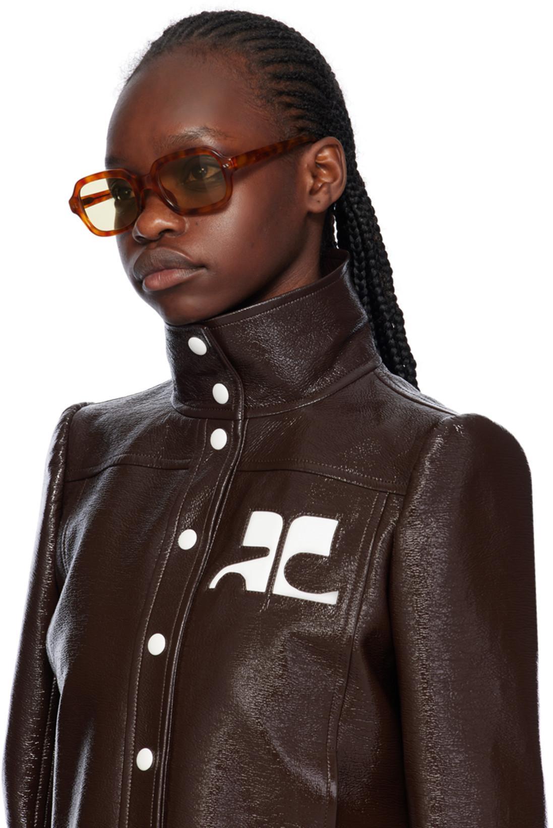 COURRÈGES Re-edition Vinyl Jacket Clothing In Burgundy