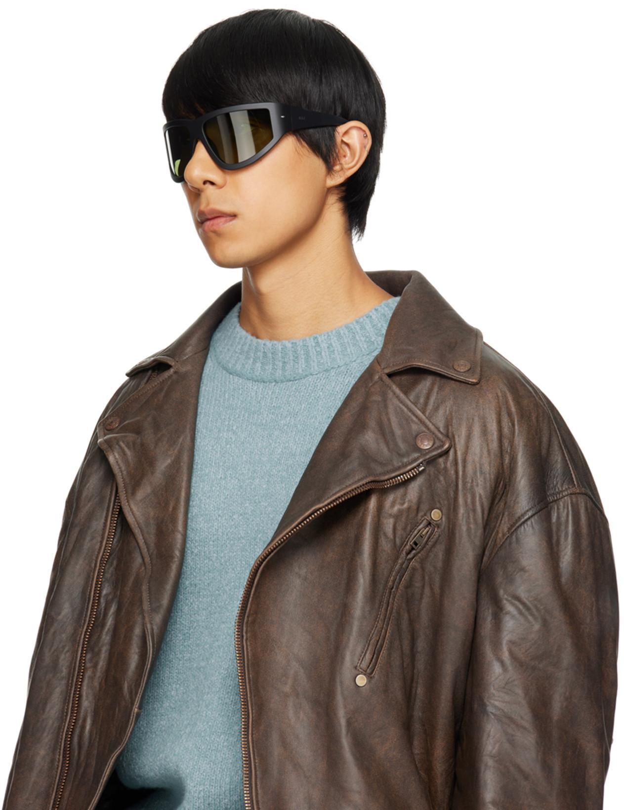 ACNE STUDIOS Leather Biker Jacket In Brown