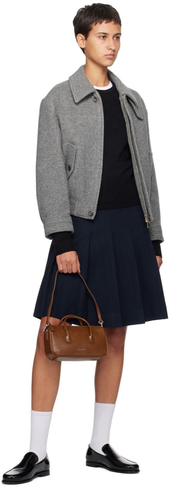 KHAITE Black Alessio Brushed Calf Leather Loafers