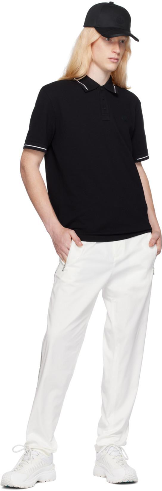 MONCLER This Polo Shirt Features A Timeless Design That Transcends The Seasons In Black