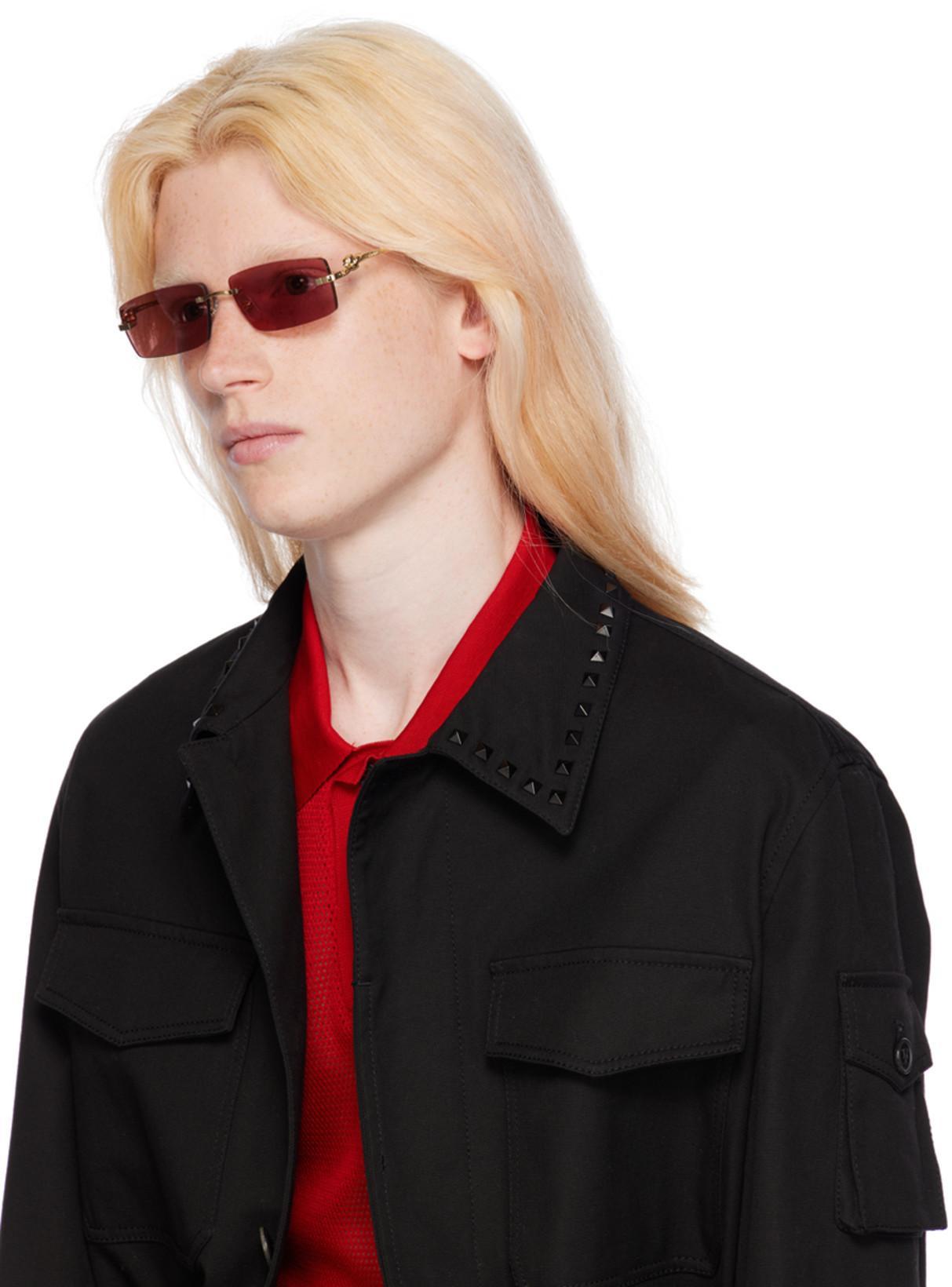 FERRAGAMO Red Spread Collar Polo