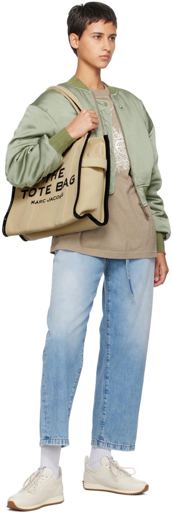 MARC JACOBS The Jacquard Large Tote Bag In Neutral