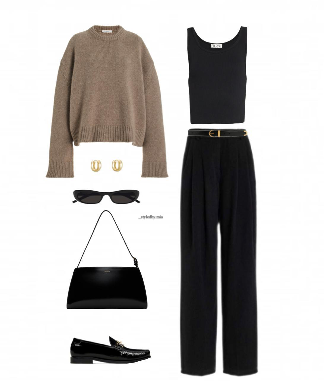 KHAITE Bella Leather Belt In Black