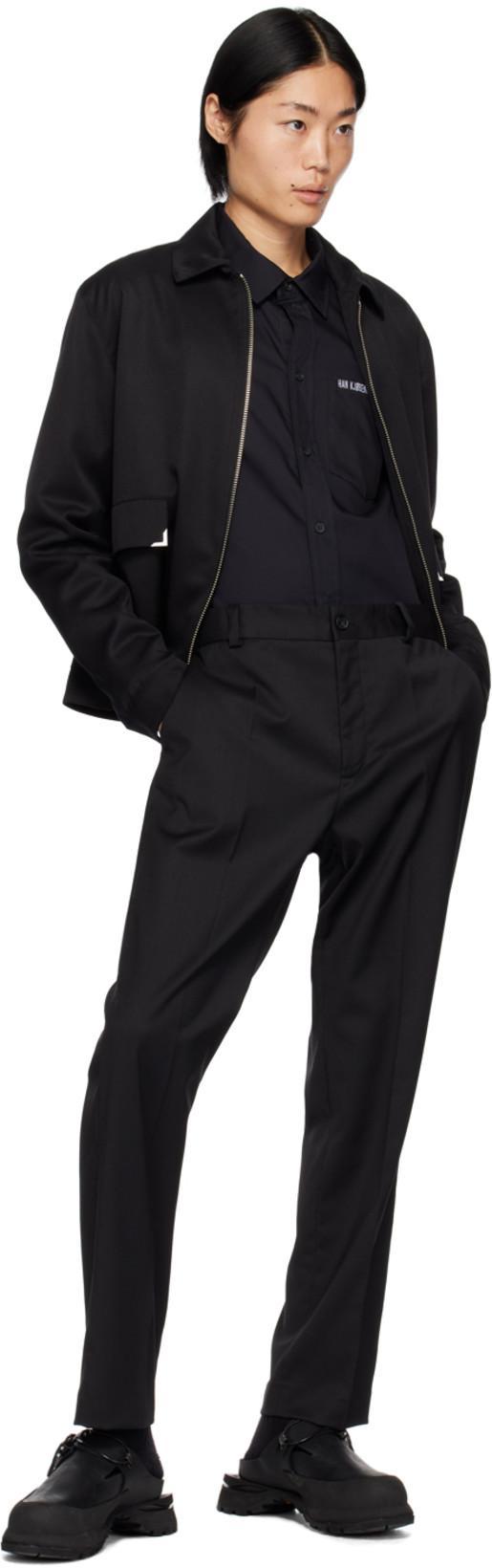 HAN KJOBENHAVN Black Single Suit Trousers