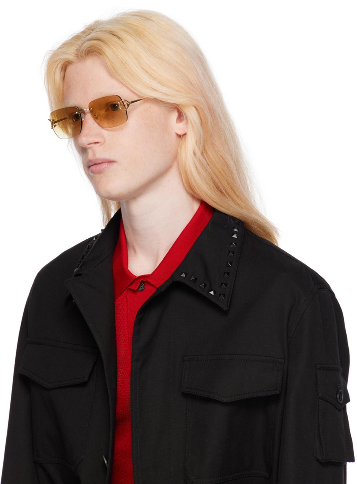 FERRAGAMO Red Spread Collar Polo