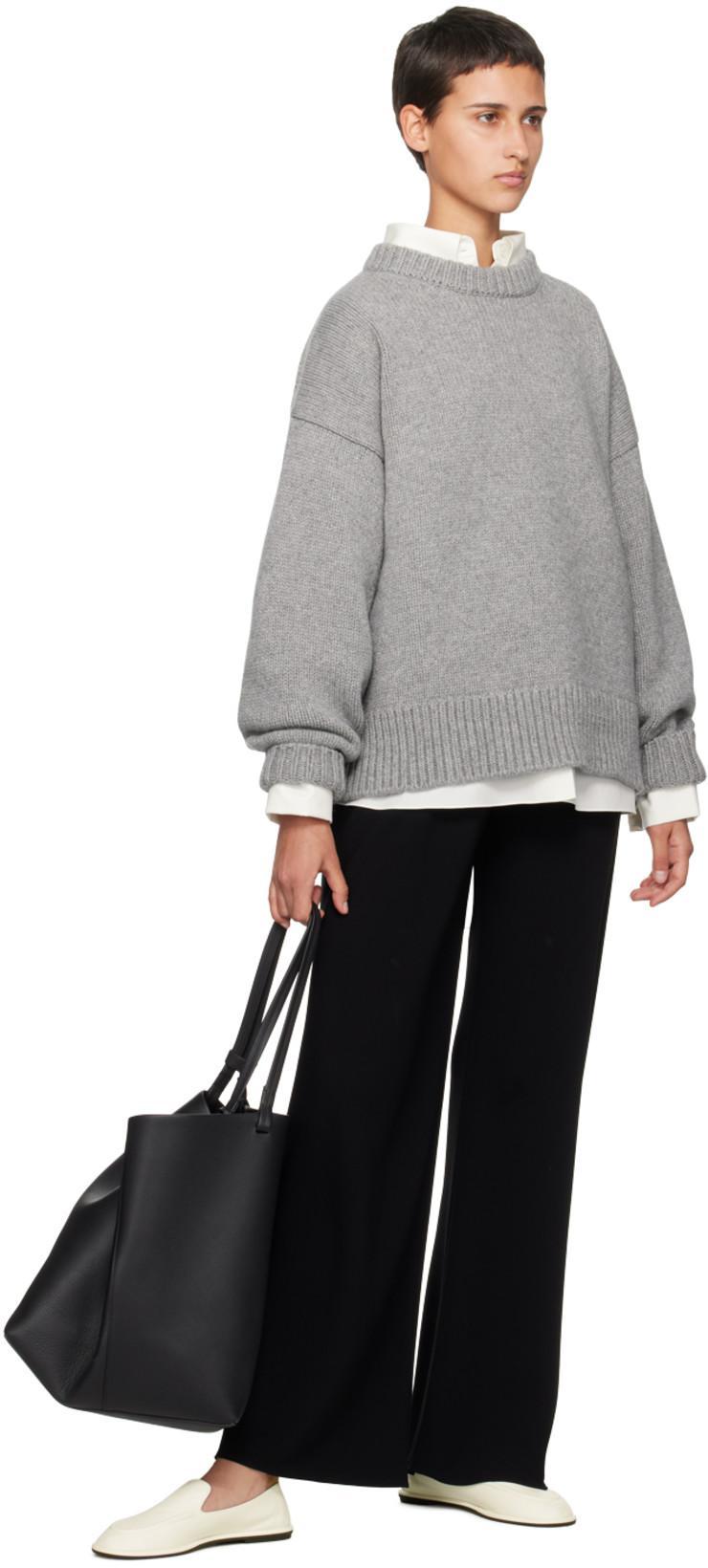 THE ROW Canal Leather Slip-on Loafers In Milk