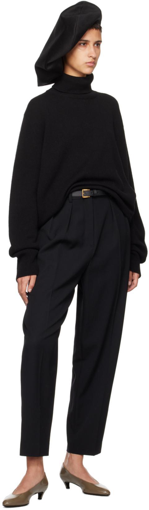 THE ROW Stepny Wool-cashmere Blend Jumper In Black