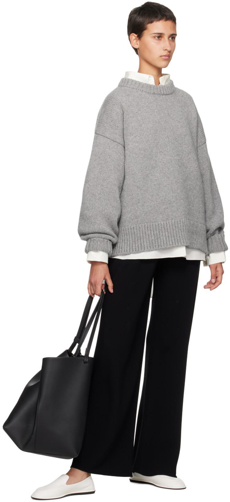 THE ROW Canal Leather Slip-on Loafers In Milk