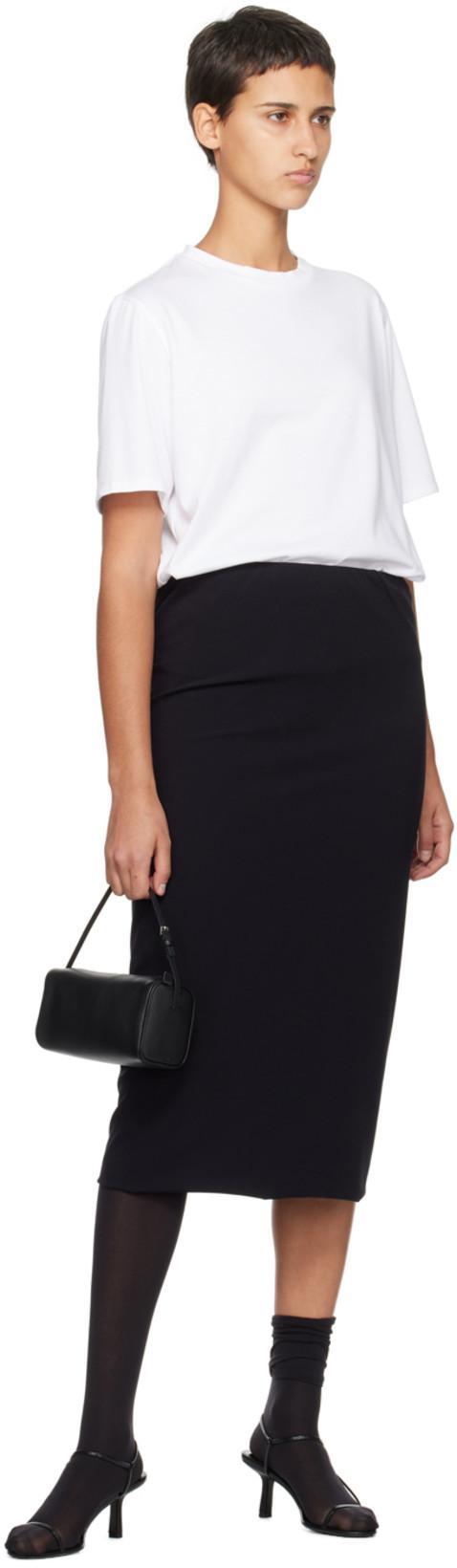 THE ROW Bare Black Leather Sandals