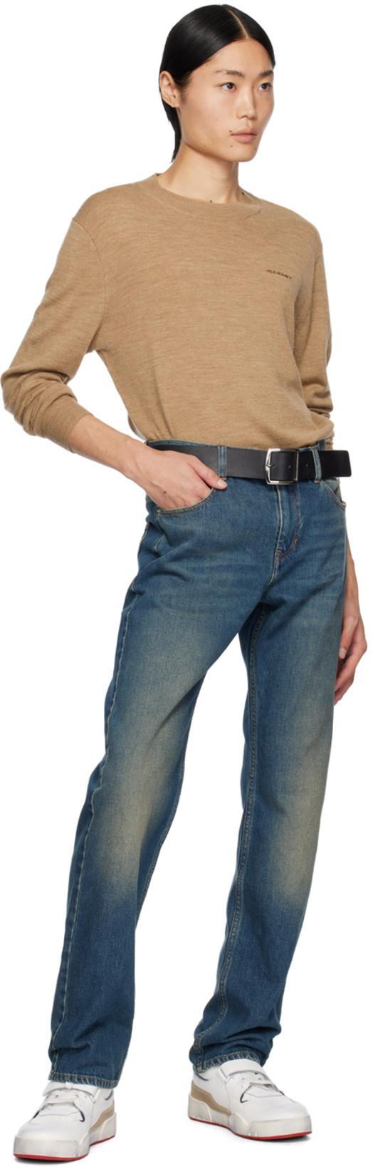 ISABEL MARANT Jorje Jeans With Medium Rise In Blue