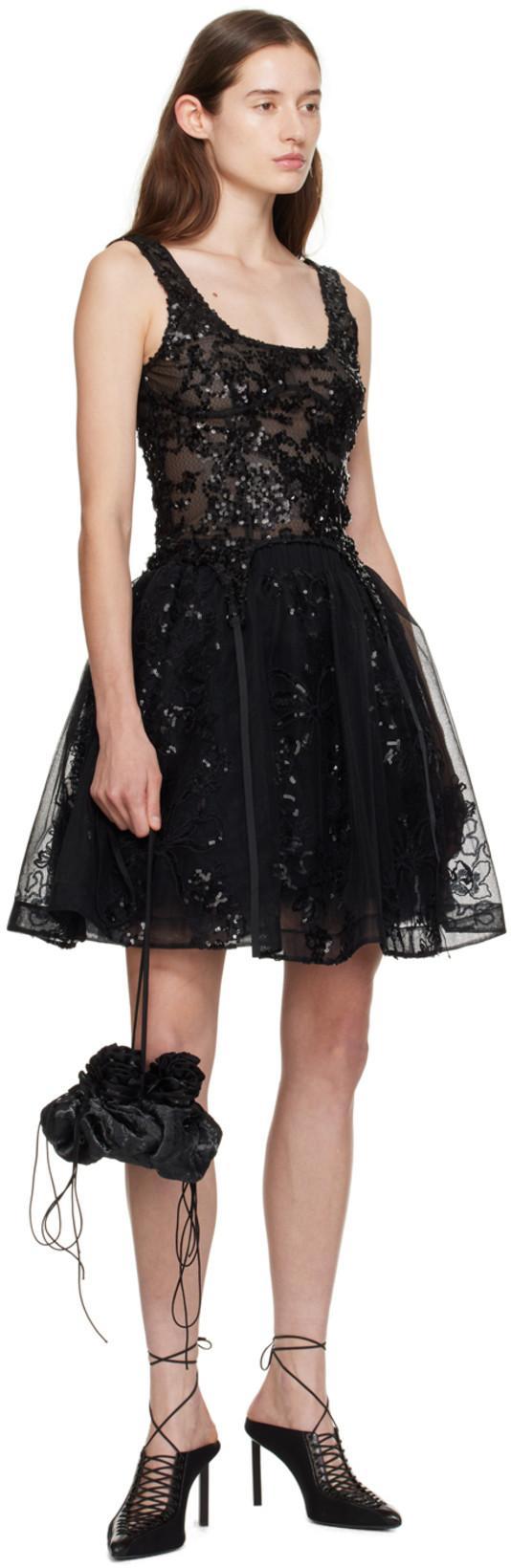 GIVENCHY Black Wrap Around Mules In 001-black