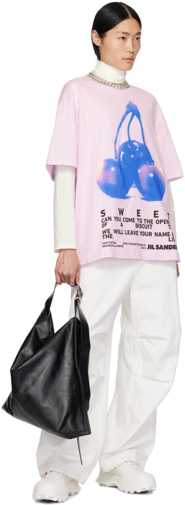 JIL SANDER Leather Sneakers In White