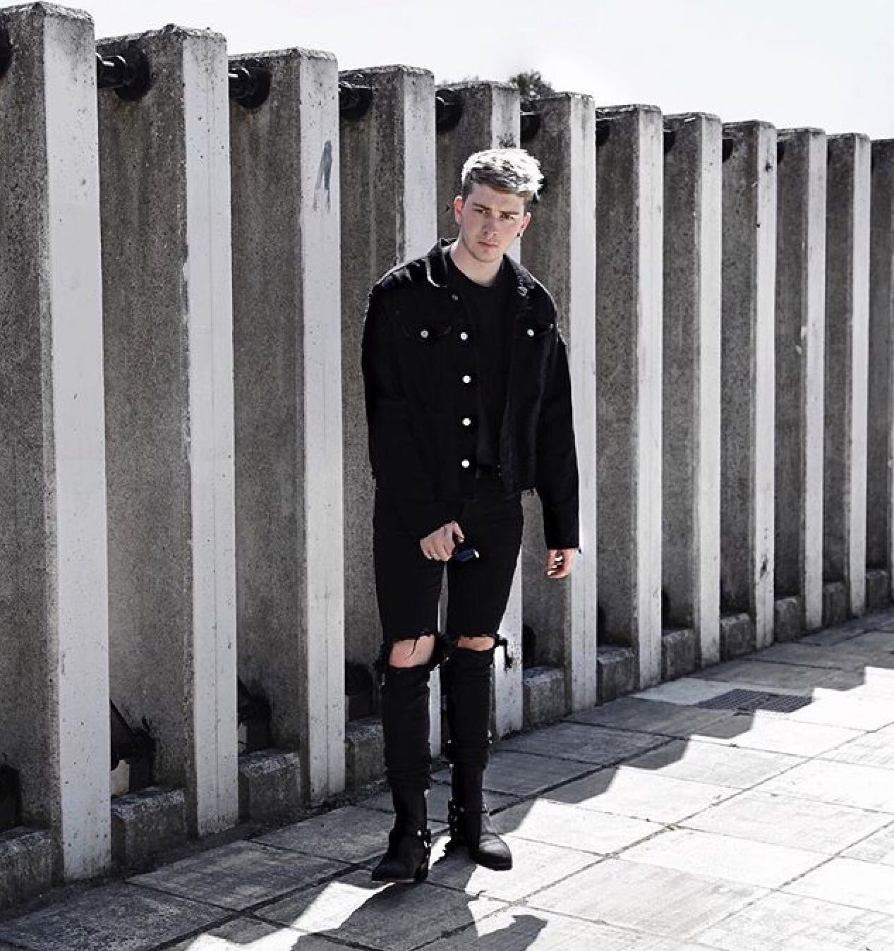 SAINT LAURENT Wyatt Harness Calf Leather Ankle Boots In Black