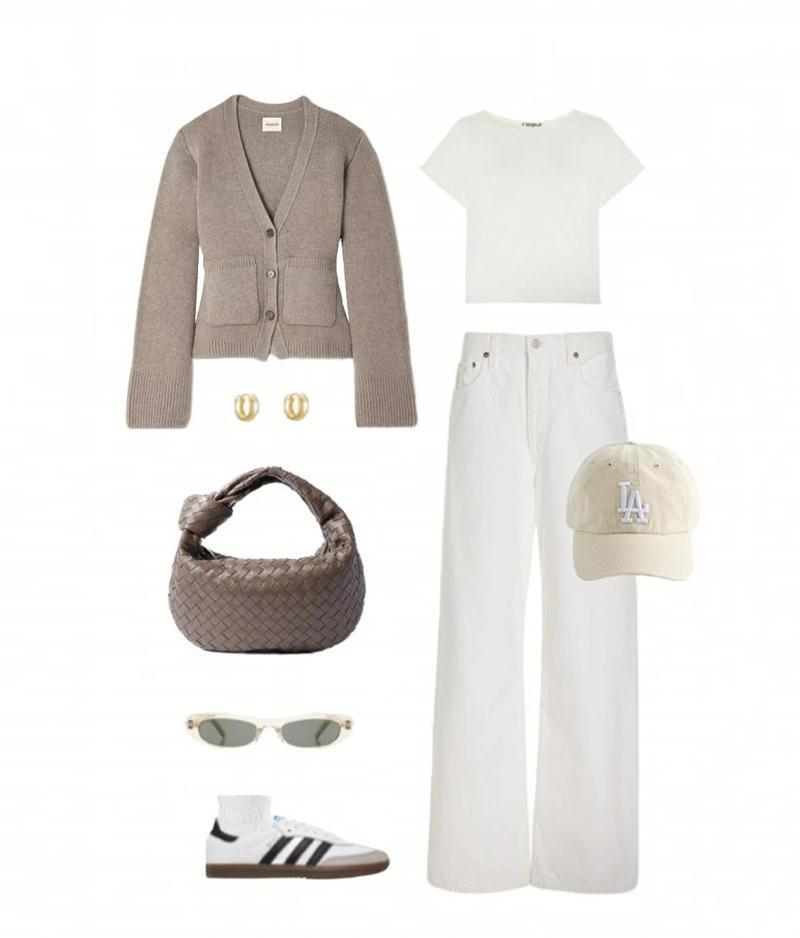 AGOLDE Fran High Rise Wide Leg Low Slung Cuffed Jeans In Milkshake In Animal Print