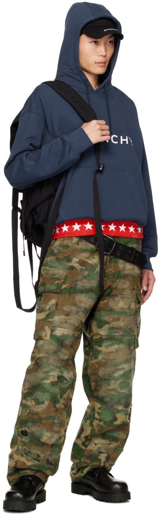GIVENCHY Pantaloni Camouflage In Green