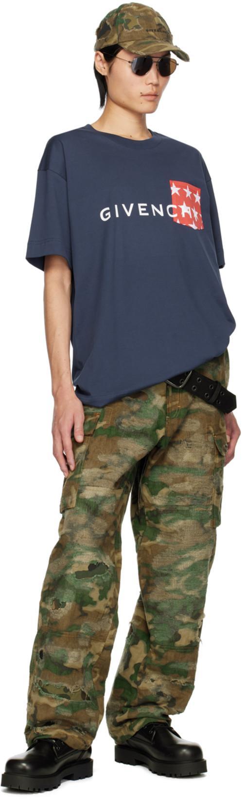 GIVENCHY Pantaloni Camouflage In Green