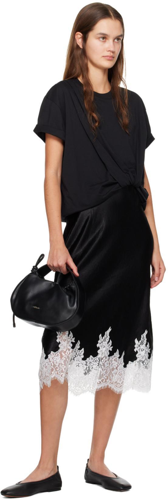 3.1 PHILLIP LIM Layered Cotton And Satin T-shirt Dress In Black