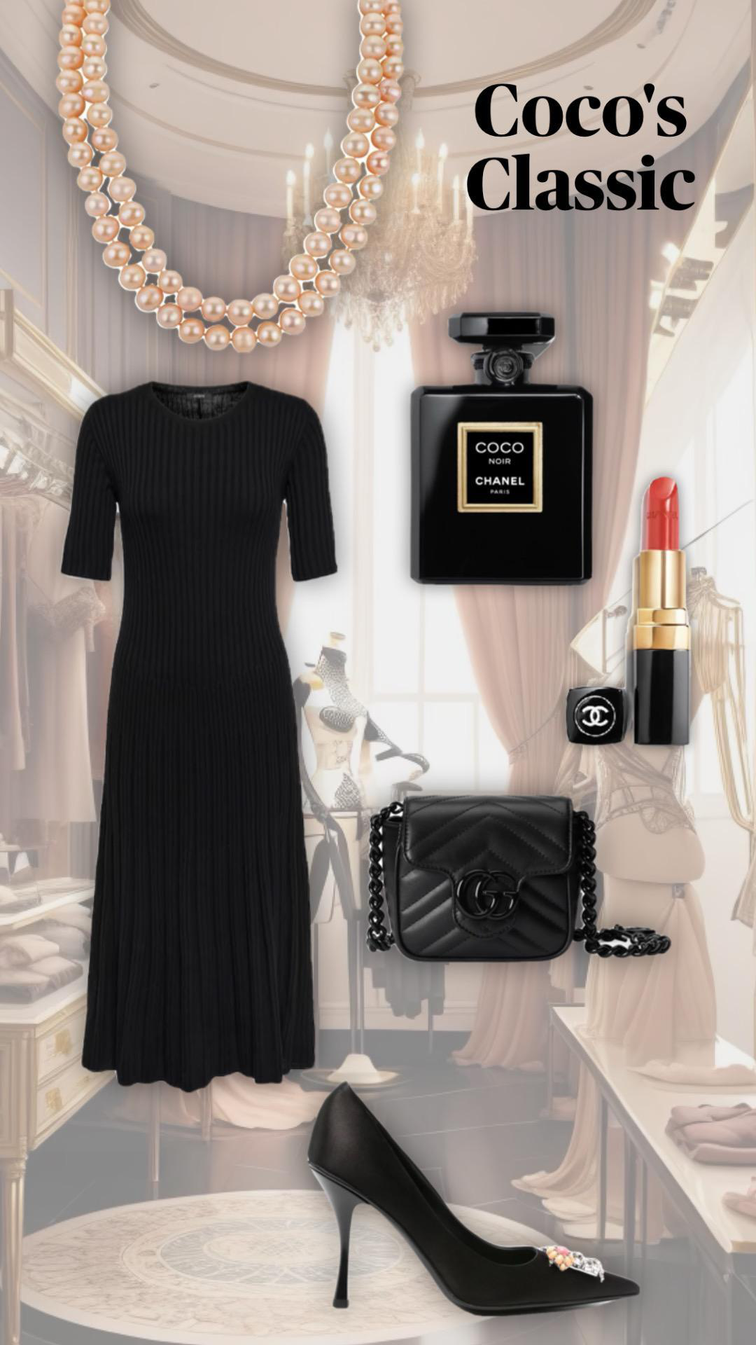 GUCCI Gg Marmont Mini Matelasse Leather Shoulder Bag In Black