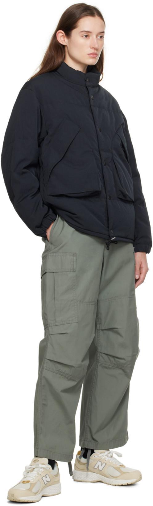 SNOW PEAK Black Fire-resistant Down Jacket