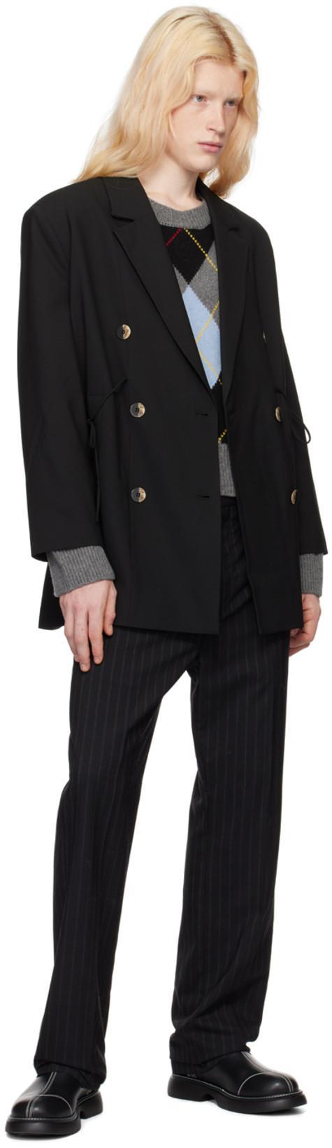 ACNE STUDIOS Straight Fit Cotton Jeans In Black