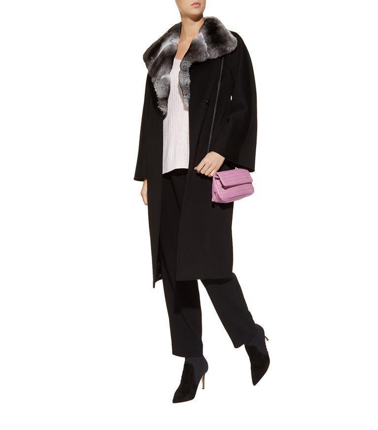 ST JOHN ‘diana' Flat Front Pressed Crease Straight Leg Pants In Black