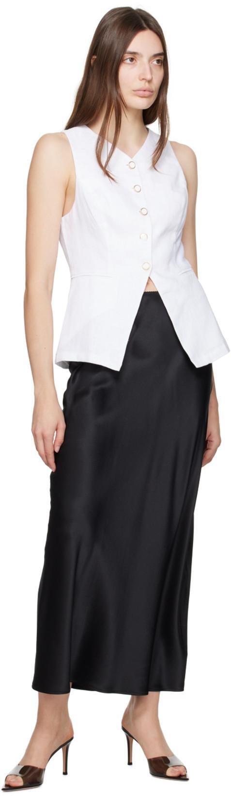 REFORMATION Black Layla Maxi Skirt