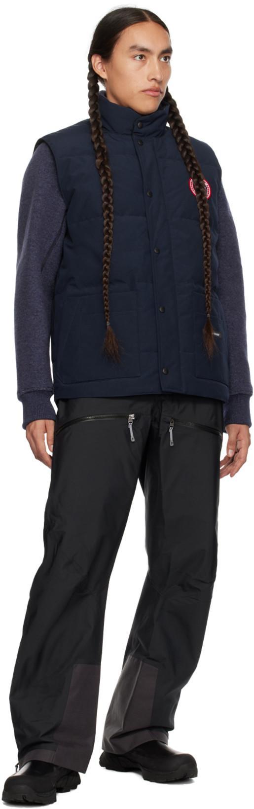 CANADA GOOSE Mens Atlantic Navy Freestyle Sleeveless Shell-down Gilet In Blue