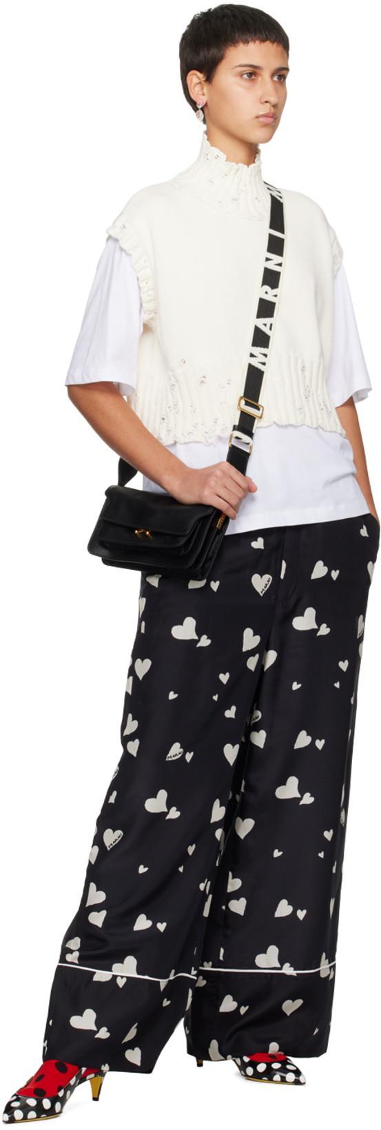 MARNI White Cotton Knit T-shirts And Polos