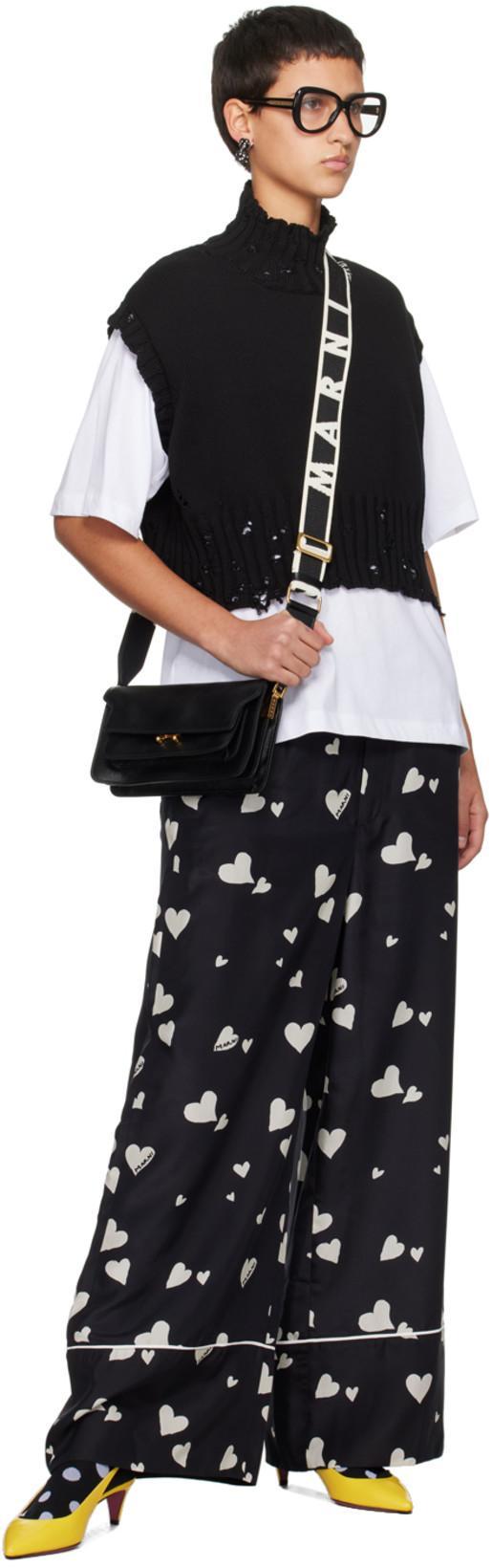 MARNI White Cotton Knit T-shirts And Polos