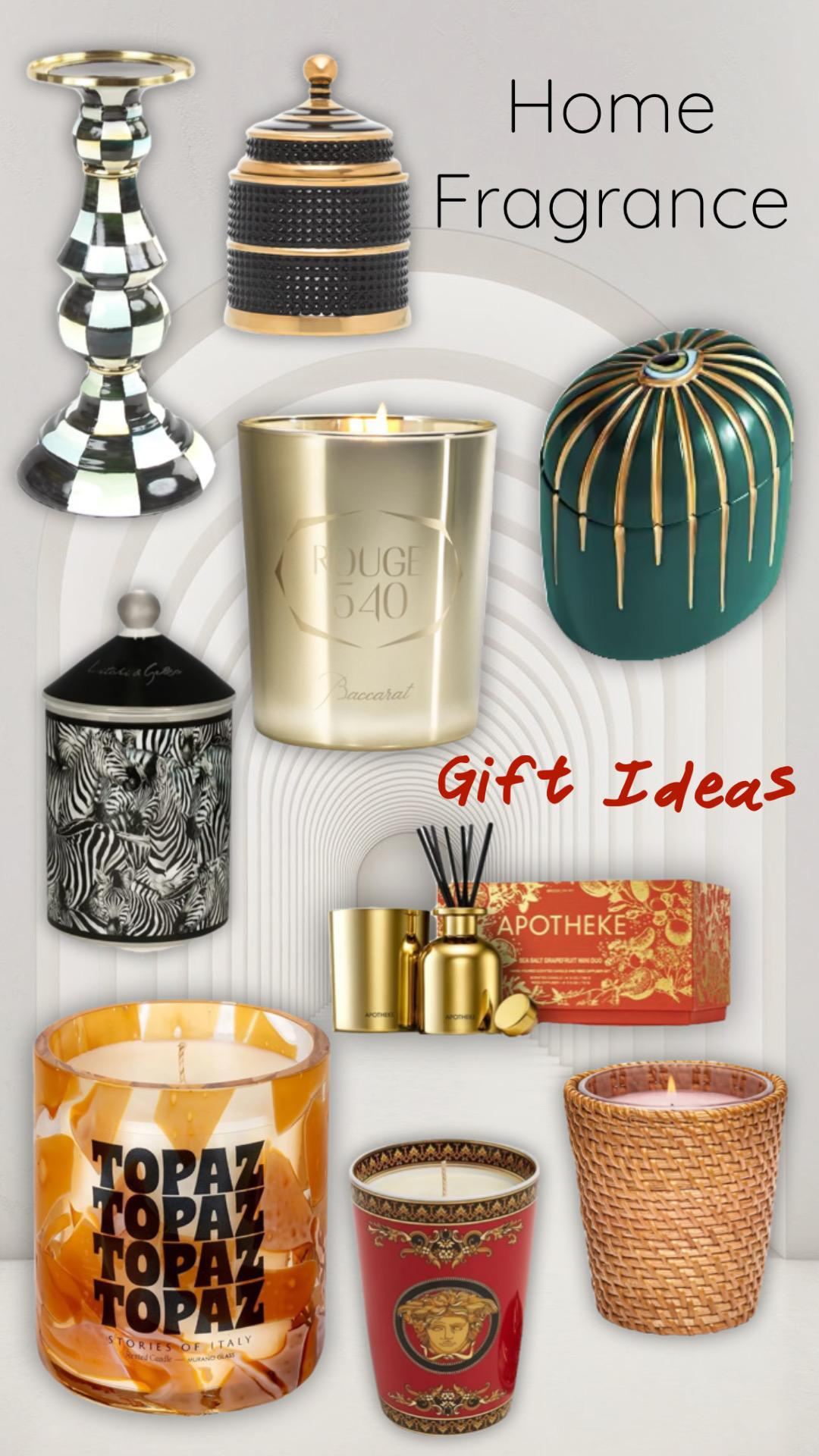 L'OBJET Bibliothèque Or Pink Champagne Scented Candle In Black